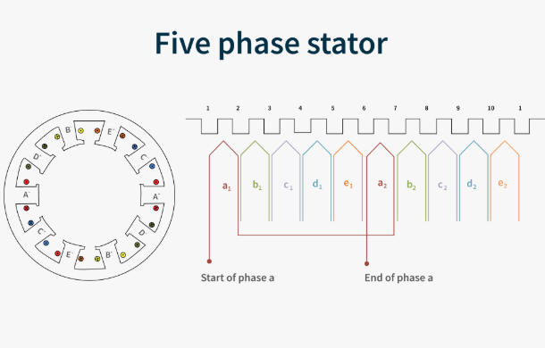 Figure 5. Five-Phase Stator